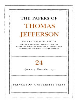 cover image of The Papers of Thomas Jefferson, Volume 24